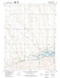 Reager Kansas Historical topographic map, 1:24000 scale, 7.5 X 7.5 Minute, Year 1978