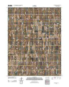 Reamsville Kansas Historical topographic map, 1:24000 scale, 7.5 X 7.5 Minute, Year 2012