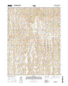 Reamsville Kansas Current topographic map, 1:24000 scale, 7.5 X 7.5 Minute, Year 2015