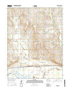 Redwing Kansas Current topographic map, 1:24000 scale, 7.5 X 7.5 Minute, Year 2016