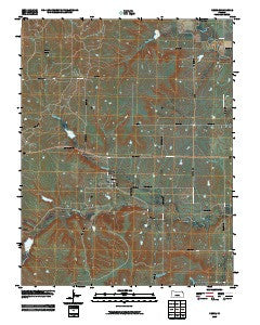 Reece Kansas Historical topographic map, 1:24000 scale, 7.5 X 7.5 Minute, Year 2009