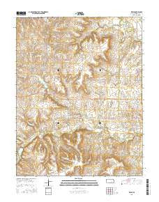 Reece Kansas Current topographic map, 1:24000 scale, 7.5 X 7.5 Minute, Year 2015