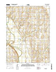 Republic Kansas Current topographic map, 1:24000 scale, 7.5 X 7.5 Minute, Year 2015