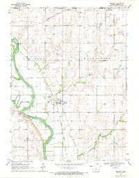 Republic Kansas Historical topographic map, 1:24000 scale, 7.5 X 7.5 Minute, Year 1969