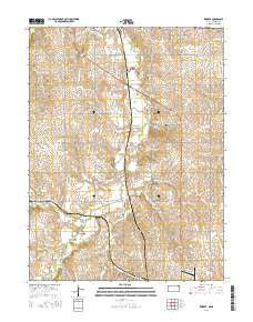 Reserve Kansas Current topographic map, 1:24000 scale, 7.5 X 7.5 Minute, Year 2015