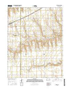 Rexford Kansas Current topographic map, 1:24000 scale, 7.5 X 7.5 Minute, Year 2015
