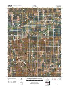 Rice Kansas Historical topographic map, 1:24000 scale, 7.5 X 7.5 Minute, Year 2012