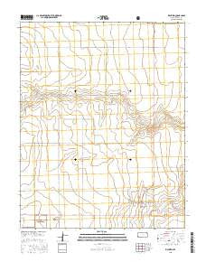 Richfield Kansas Current topographic map, 1:24000 scale, 7.5 X 7.5 Minute, Year 2015