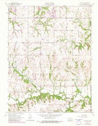 Richland Kansas Historical topographic map, 1:24000 scale, 7.5 X 7.5 Minute, Year 1955