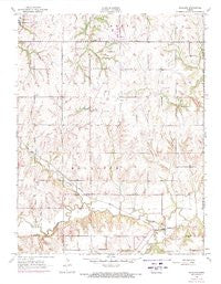 Richland Kansas Historical topographic map, 1:24000 scale, 7.5 X 7.5 Minute, Year 1955