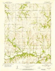 Richland Kansas Historical topographic map, 1:24000 scale, 7.5 X 7.5 Minute, Year 1955