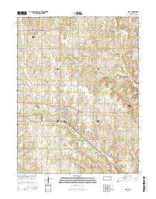 Riley Kansas Current topographic map, 1:24000 scale, 7.5 X 7.5 Minute, Year 2016