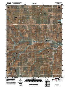 Robinson Kansas Historical topographic map, 1:24000 scale, 7.5 X 7.5 Minute, Year 2009