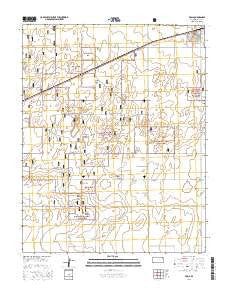 Rolla Kansas Current topographic map, 1:24000 scale, 7.5 X 7.5 Minute, Year 2016