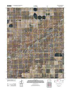 Rolla NW Kansas Historical topographic map, 1:24000 scale, 7.5 X 7.5 Minute, Year 2012