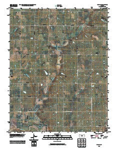 Rollin Kansas Historical topographic map, 1:24000 scale, 7.5 X 7.5 Minute, Year 2009