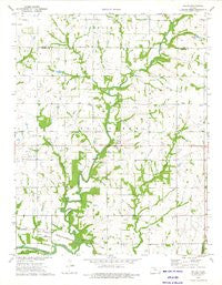 Rollin Kansas Historical topographic map, 1:24000 scale, 7.5 X 7.5 Minute, Year 1973