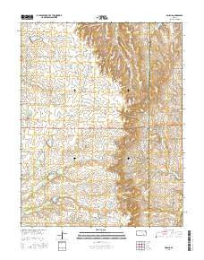 Rosalia Kansas Current topographic map, 1:24000 scale, 7.5 X 7.5 Minute, Year 2015