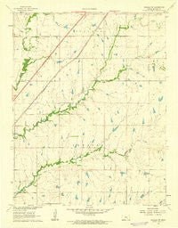 Rosalia NW Kansas Historical topographic map, 1:24000 scale, 7.5 X 7.5 Minute, Year 1961