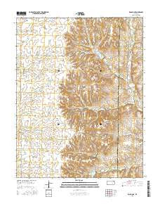 Rosalia NE Kansas Current topographic map, 1:24000 scale, 7.5 X 7.5 Minute, Year 2015