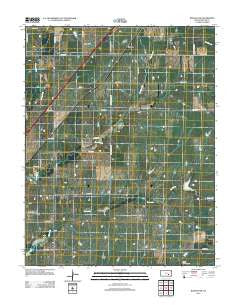 Rosalia NW Kansas Historical topographic map, 1:24000 scale, 7.5 X 7.5 Minute, Year 2012