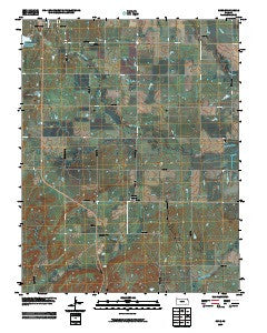 Rose Kansas Historical topographic map, 1:24000 scale, 7.5 X 7.5 Minute, Year 2009