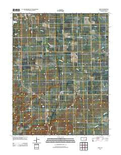 Rose Kansas Historical topographic map, 1:24000 scale, 7.5 X 7.5 Minute, Year 2012