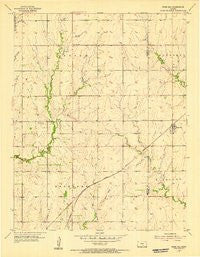 Rose Hill Kansas Historical topographic map, 1:24000 scale, 7.5 X 7.5 Minute, Year 1955