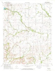Rose Kansas Historical topographic map, 1:24000 scale, 7.5 X 7.5 Minute, Year 1968