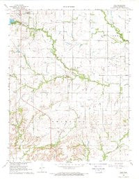 Rose Kansas Historical topographic map, 1:24000 scale, 7.5 X 7.5 Minute, Year 1968