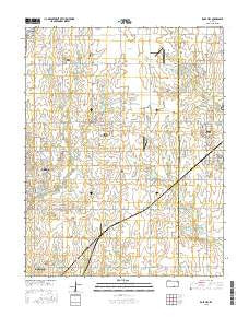 Rose Hill Kansas Current topographic map, 1:24000 scale, 7.5 X 7.5 Minute, Year 2015