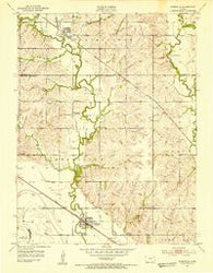 Rossville Kansas Historical topographic map, 1:24000 scale, 7.5 X 7.5 Minute, Year 1952