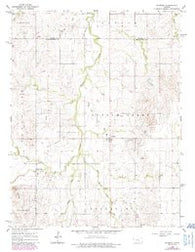 Roxbury Kansas Historical topographic map, 1:24000 scale, 7.5 X 7.5 Minute, Year 1964
