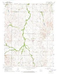 Roxbury Kansas Historical topographic map, 1:24000 scale, 7.5 X 7.5 Minute, Year 1964
