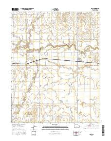 Rozel Kansas Current topographic map, 1:24000 scale, 7.5 X 7.5 Minute, Year 2015