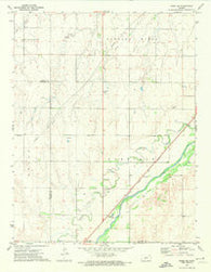 Rozel SE Kansas Historical topographic map, 1:24000 scale, 7.5 X 7.5 Minute, Year 1972