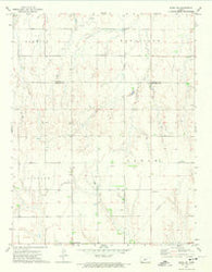 Rozel SW Kansas Historical topographic map, 1:24000 scale, 7.5 X 7.5 Minute, Year 1972
