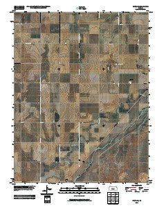 Rozel SE Kansas Historical topographic map, 1:24000 scale, 7.5 X 7.5 Minute, Year 2009