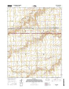 Ruleton Kansas Current topographic map, 1:24000 scale, 7.5 X 7.5 Minute, Year 2015