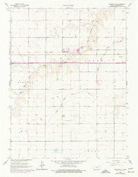 Ruleton SE Kansas Historical topographic map, 1:24000 scale, 7.5 X 7.5 Minute, Year 1966