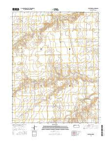 Ruleton NW Kansas Current topographic map, 1:24000 scale, 7.5 X 7.5 Minute, Year 2015