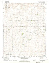 Rush Center SW Kansas Historical topographic map, 1:24000 scale, 7.5 X 7.5 Minute, Year 1970