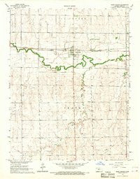 Rush Center Kansas Historical topographic map, 1:24000 scale, 7.5 X 7.5 Minute, Year 1966