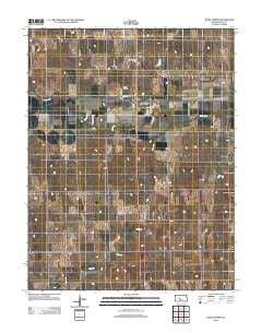 Rush Center Kansas Historical topographic map, 1:24000 scale, 7.5 X 7.5 Minute, Year 2012