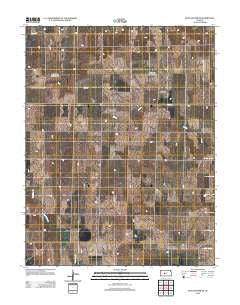 Rush Center SE Kansas Historical topographic map, 1:24000 scale, 7.5 X 7.5 Minute, Year 2012