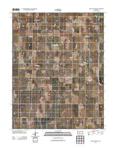 Rush Center SW Kansas Historical topographic map, 1:24000 scale, 7.5 X 7.5 Minute, Year 2012
