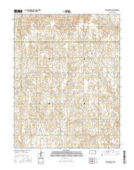 Rush Center SW Kansas Current topographic map, 1:24000 scale, 7.5 X 7.5 Minute, Year 2015