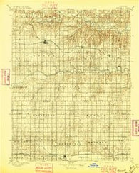 Russell Kansas Historical topographic map, 1:125000 scale, 30 X 30 Minute, Year 1896