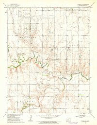 Russell SW Kansas Historical topographic map, 1:24000 scale, 7.5 X 7.5 Minute, Year 1961