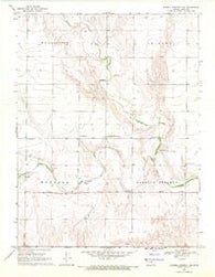 Russell Springs 2 NE Kansas Historical topographic map, 1:24000 scale, 7.5 X 7.5 Minute, Year 1969